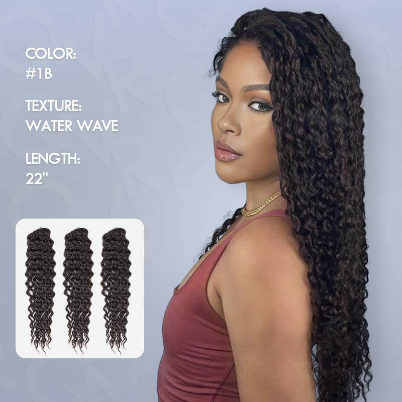 Tinhao Hair Soft Kinky Curly Feather Crochet Braid Natural Black Wavy Human Hair Extensions